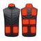 Electric Heated Vest Heating Zones Battery Pack Rechargeable Warmth Vest For Cold Weather 0
