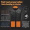 Electric Heated Vest Heating Zones Battery Pack Rechargeable Warmth Vest For Cold Weather 3