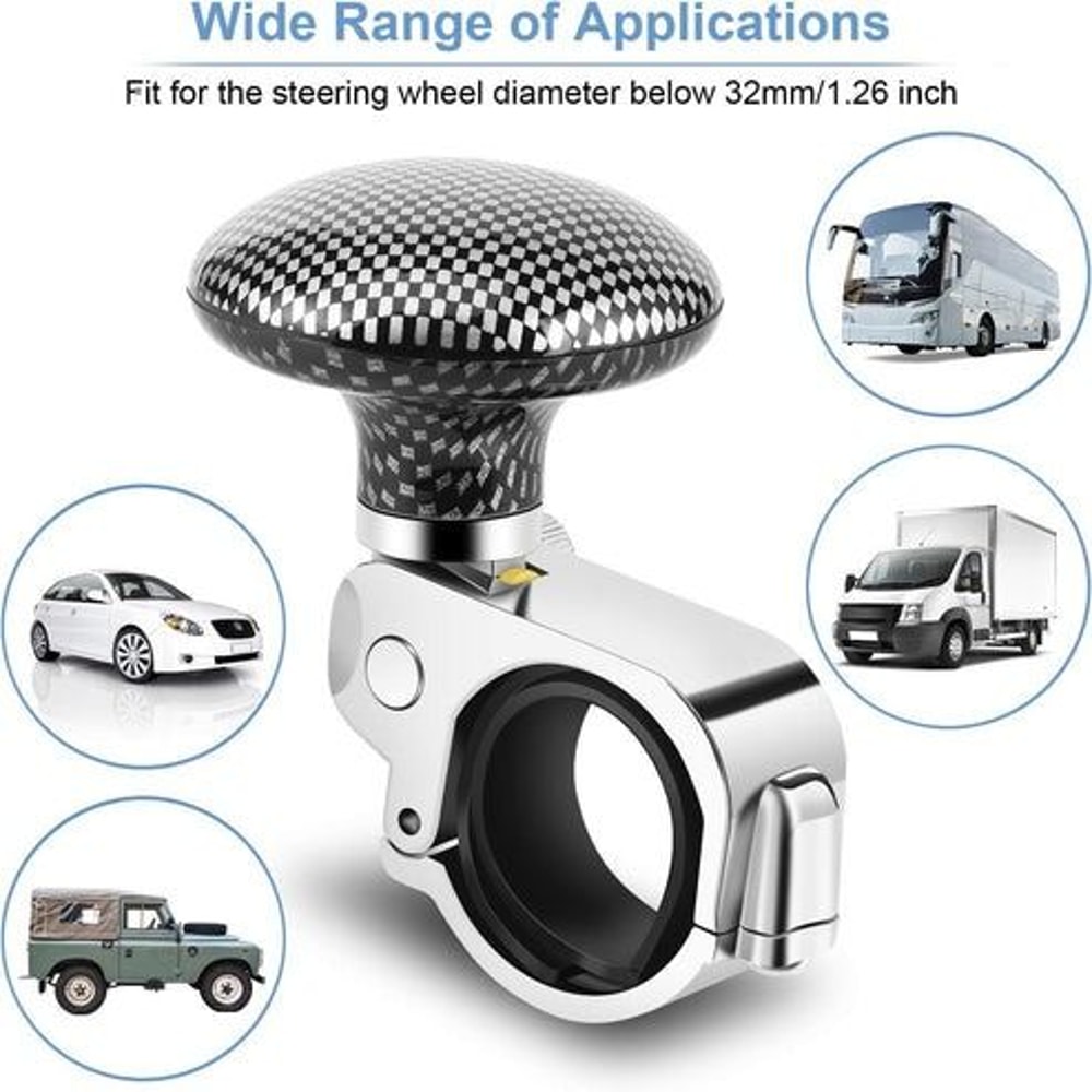 Universal Steering Wheel Spinner Knob Heavy Duty Suicide Handle Car Truck Power Assist Improved Man 3