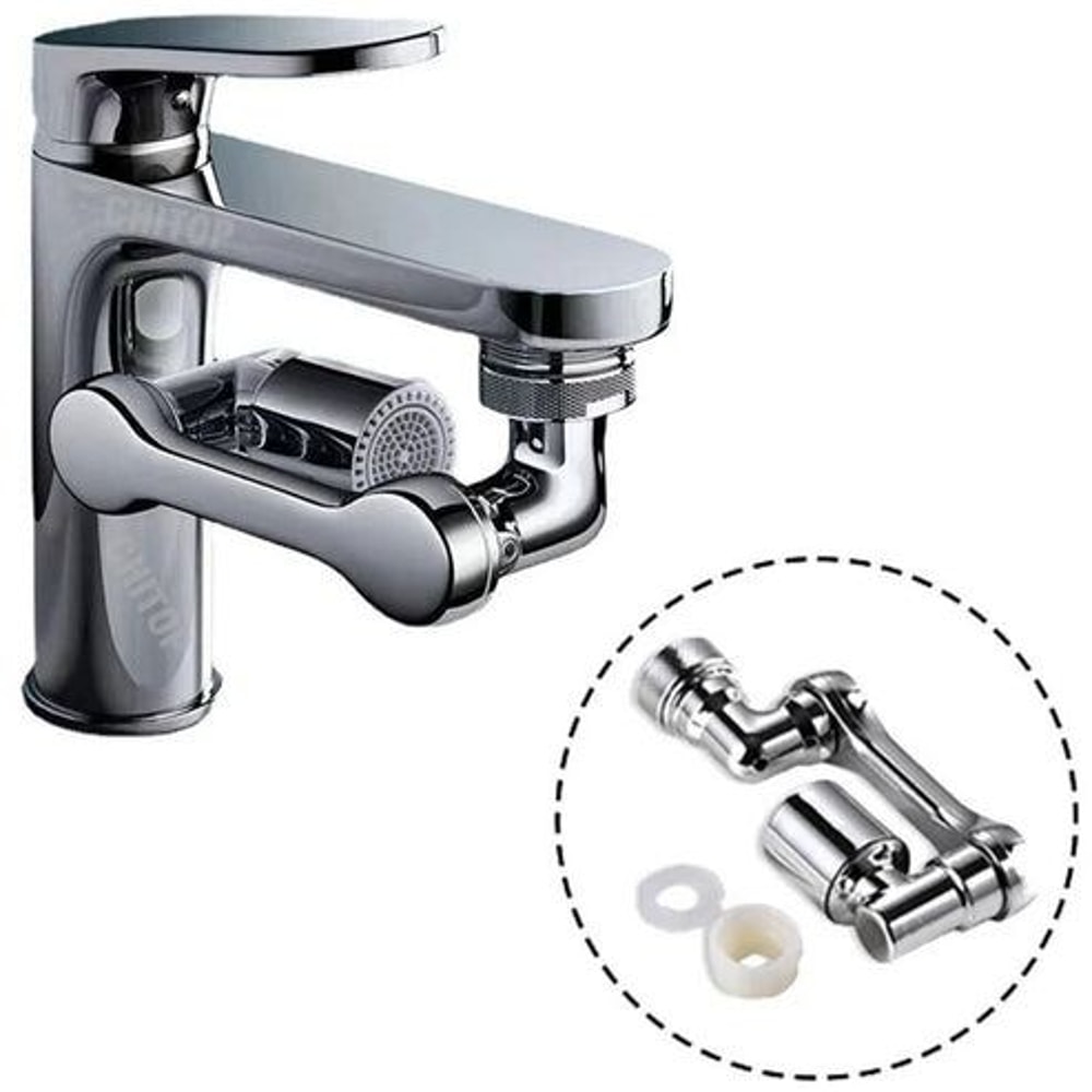Universal Swivel Robotic Arm Faucet Aerator Extension Durable ABS Construction Effortless Water Con 9
