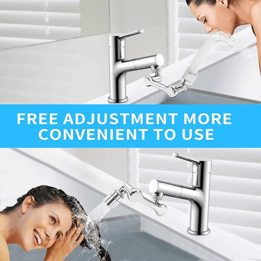 Universal Swivel Robotic Arm Faucet Aerator Extension Durable ABS Construction Effortless Water Con 2