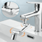 Universal Swivel Robotic Arm Faucet Aerator Extension Durable ABS Construction Effortless Water Con 8