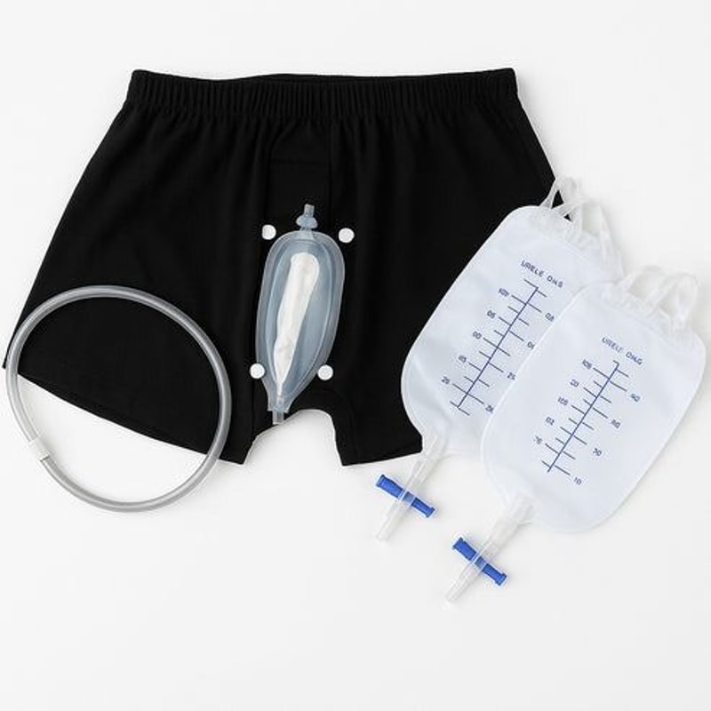 Silicone Urine Funnel Collector Male Wearable Incontinence Pants Urinal Leg Bag For Easy Use And Co 0
