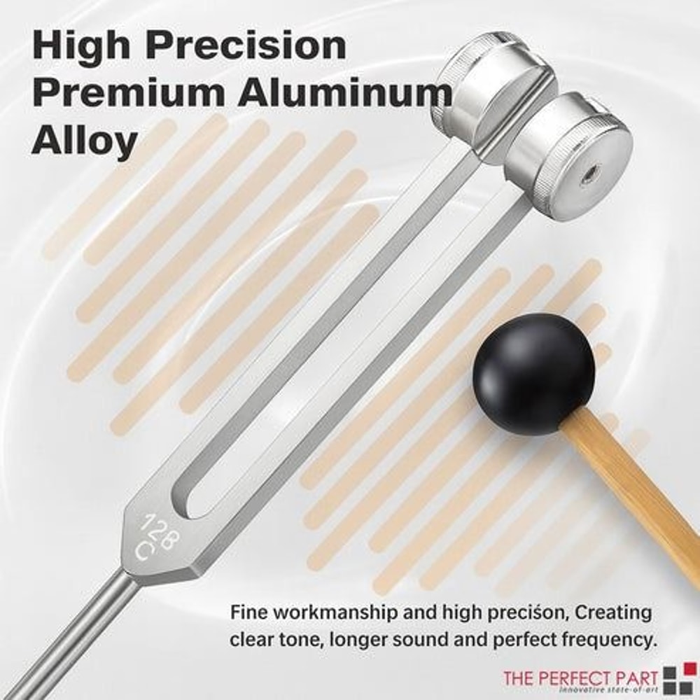 Sound Therapy Healing Tuning Fork Musical Instrument With Silicone Hammer For Stress Relief And Hea 8