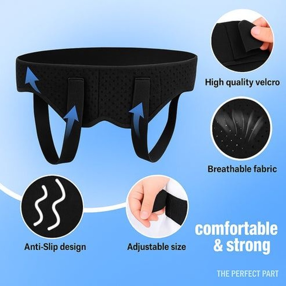 Mens Inguinal Hernia Support Belt Truss With Removable Compression Pads For Effective Pain Relief 7