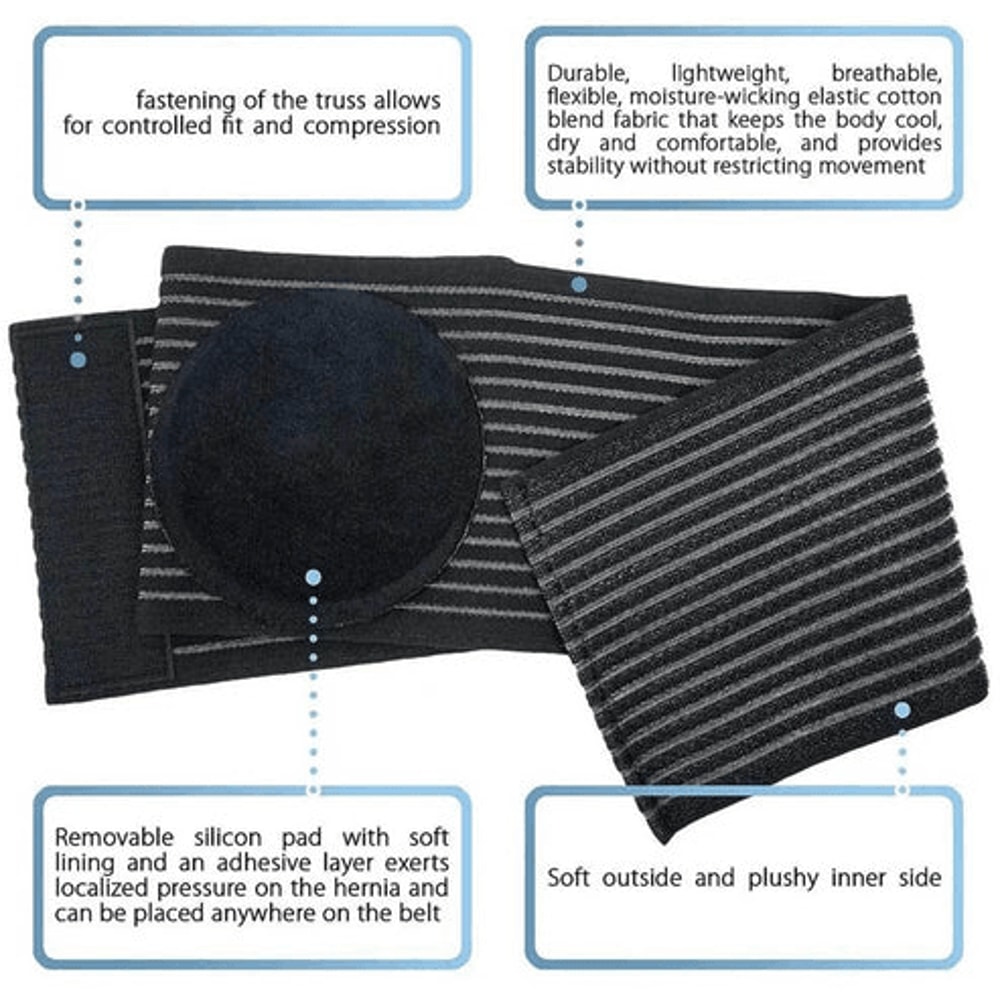 Abdominal Support Binder Umbilical Hernia Belt For Men And Women Hernia Compress For Enhanced Comfo 7