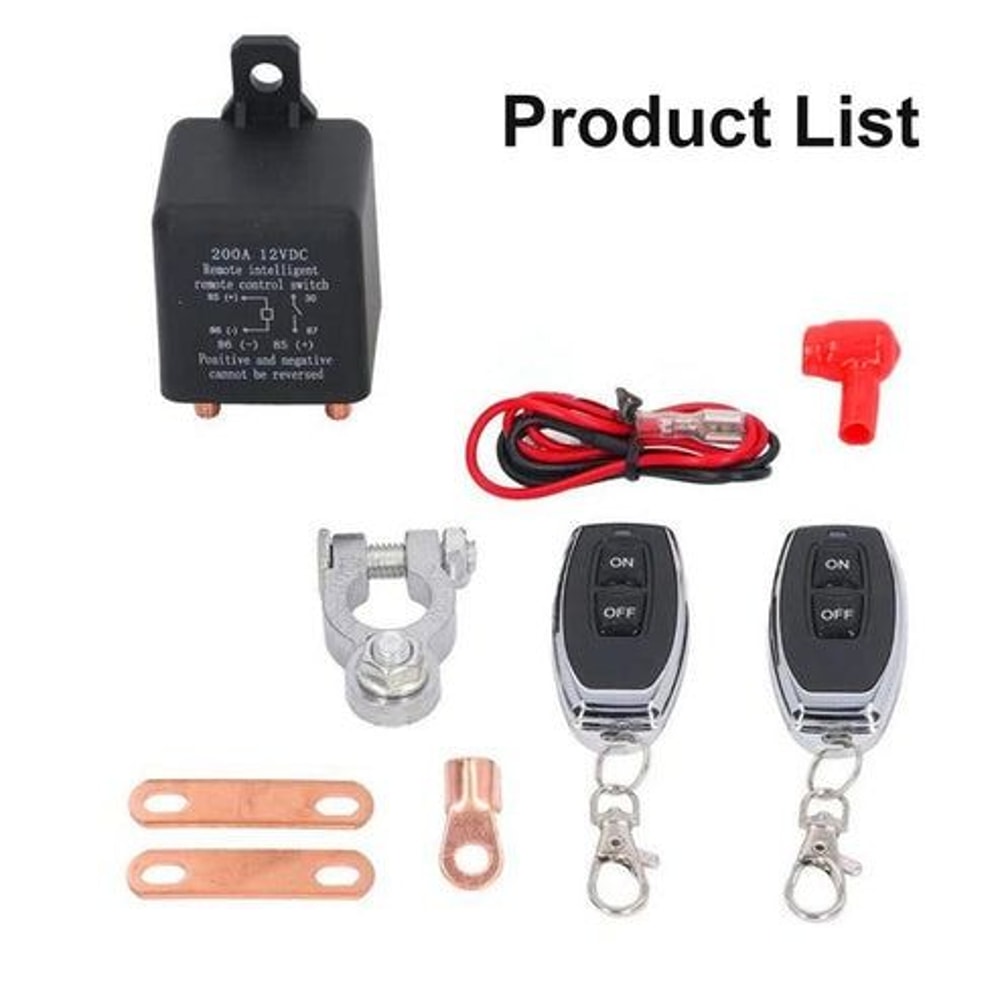 Power Kill Master Isolator Car Battery Disconnect Switch Remote Control Cut Off For Complete Batter 6