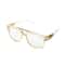 Mens Sunglasses Fashion Square Clear Lens Designer Gold Frame Style 8
