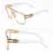Mens Sunglasses Fashion Square Clear Lens Designer Gold Frame Style 7