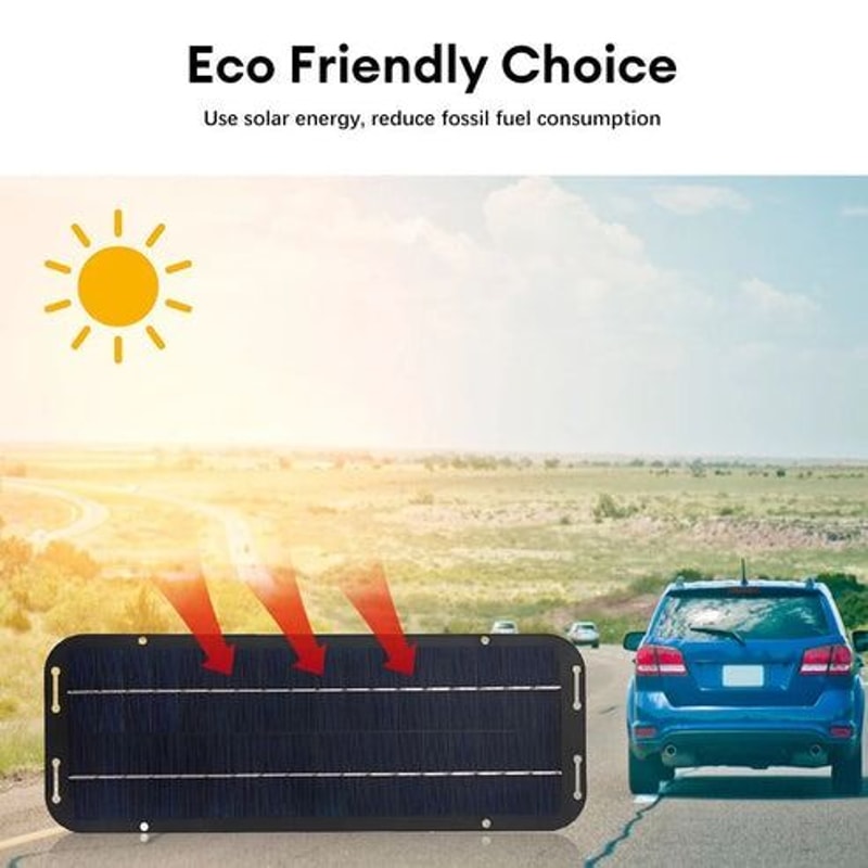 30W Solar Panel 12V Trickle Charger Battery Maintainer Kit For Boats Cars RVs Reliable Power Source 7