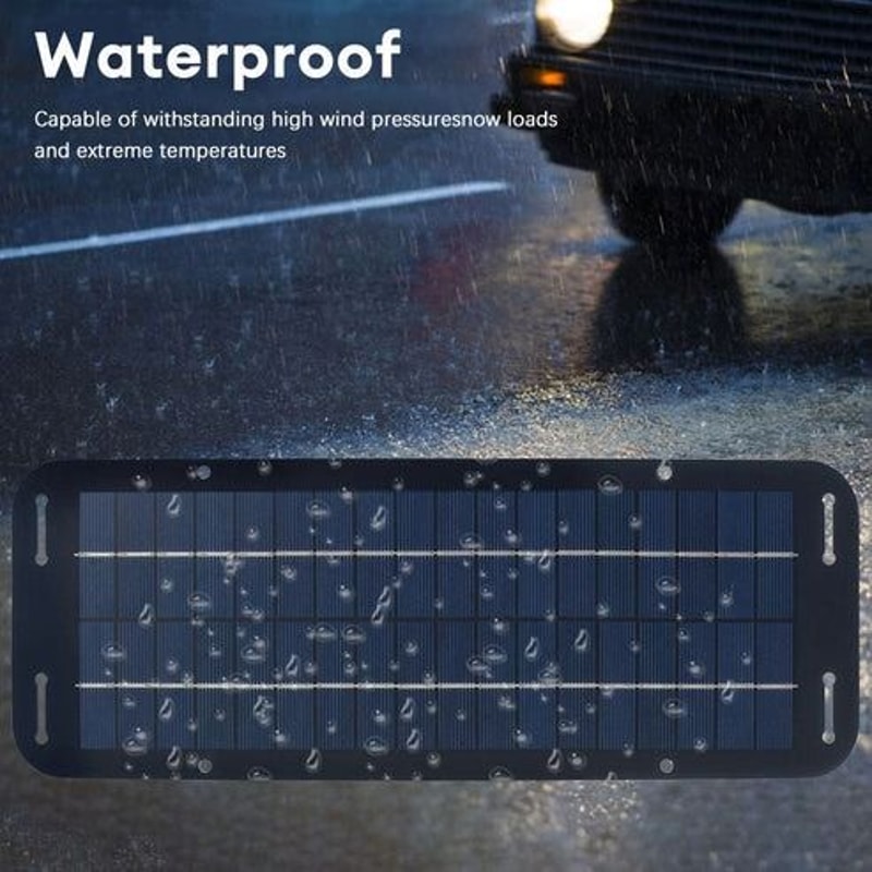 30W Solar Panel 12V Trickle Charger Battery Maintainer Kit For Boats Cars RVs Reliable Power Source 8