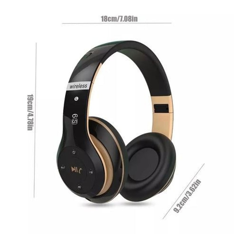 Bluetooth Wireless Headphones Noise Cancelling Stereo Earphones Over Ear Headset With Deep Bass Cl 13