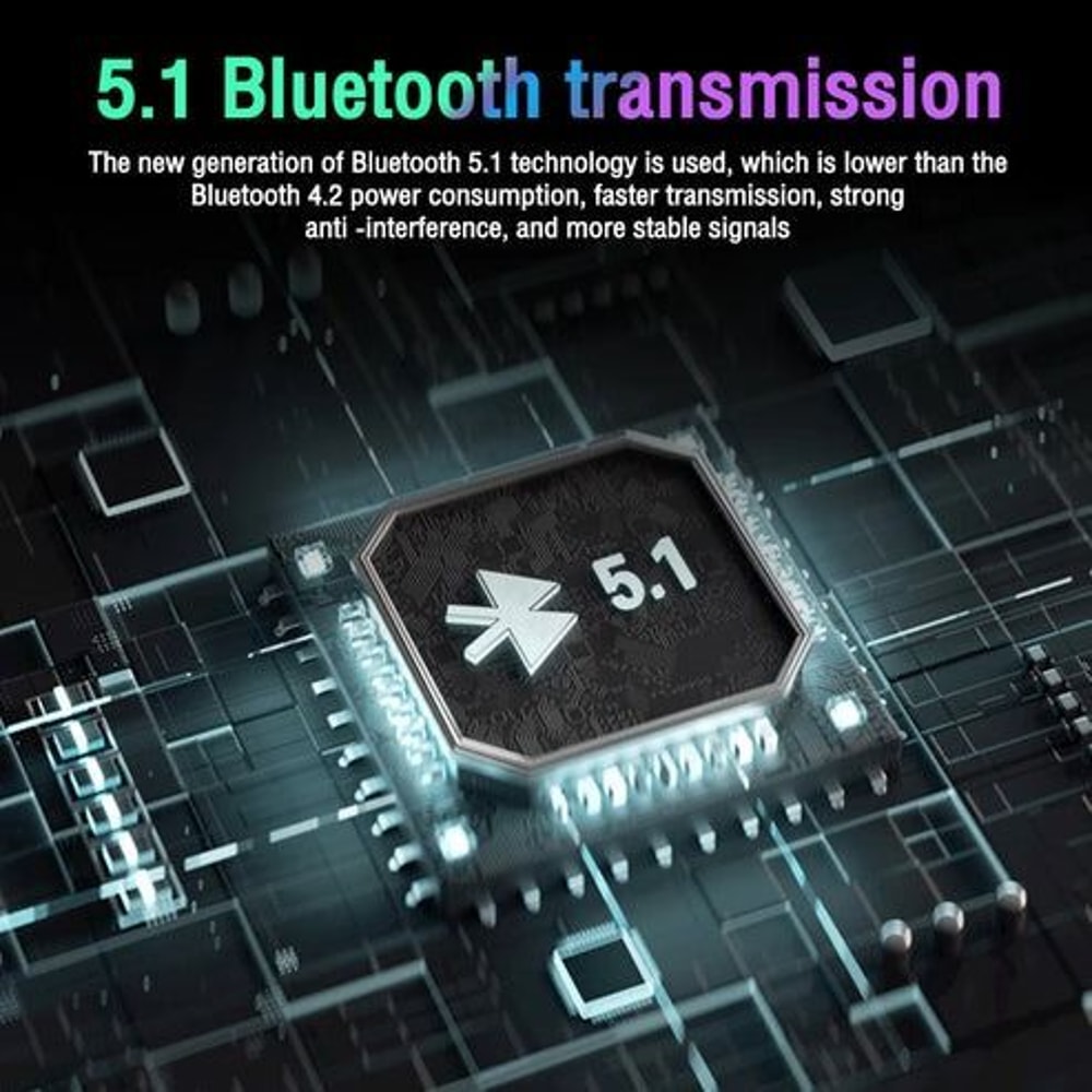 Wireless Bluetooth Headphones Over Ear LED Headset Stereo Noise Cancelling Superior Sound Quality 6