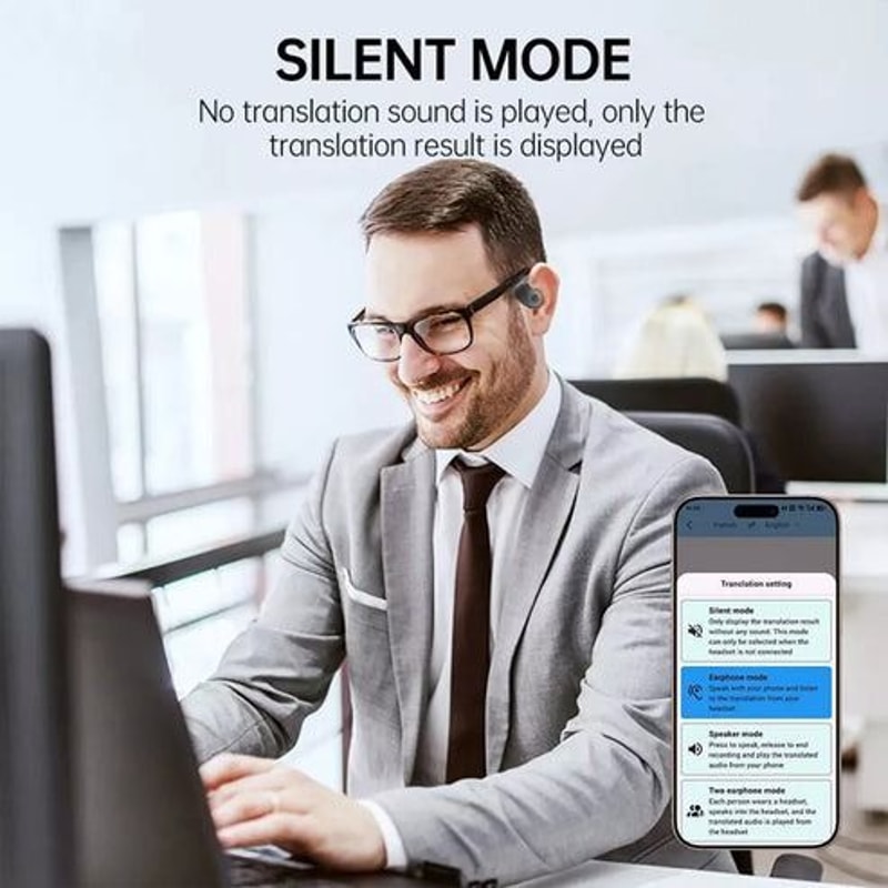 RealTime Translation Bluetooth Headset Translator Earbuds 150 Languages For Effortless Conversation 6