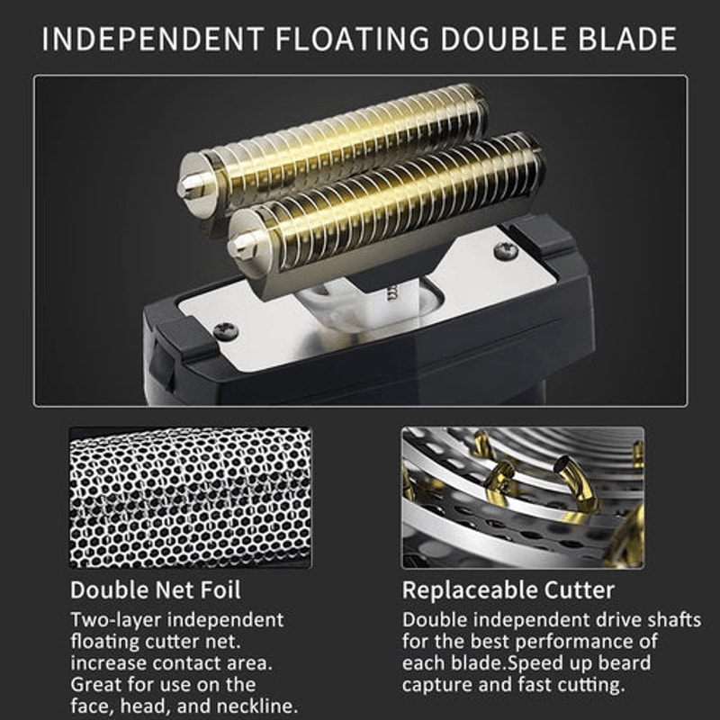 Rechargeable Mens USB Electric Shaver Trimmer Razor Hair Beard Shaving Machine For Precision Shavin 11