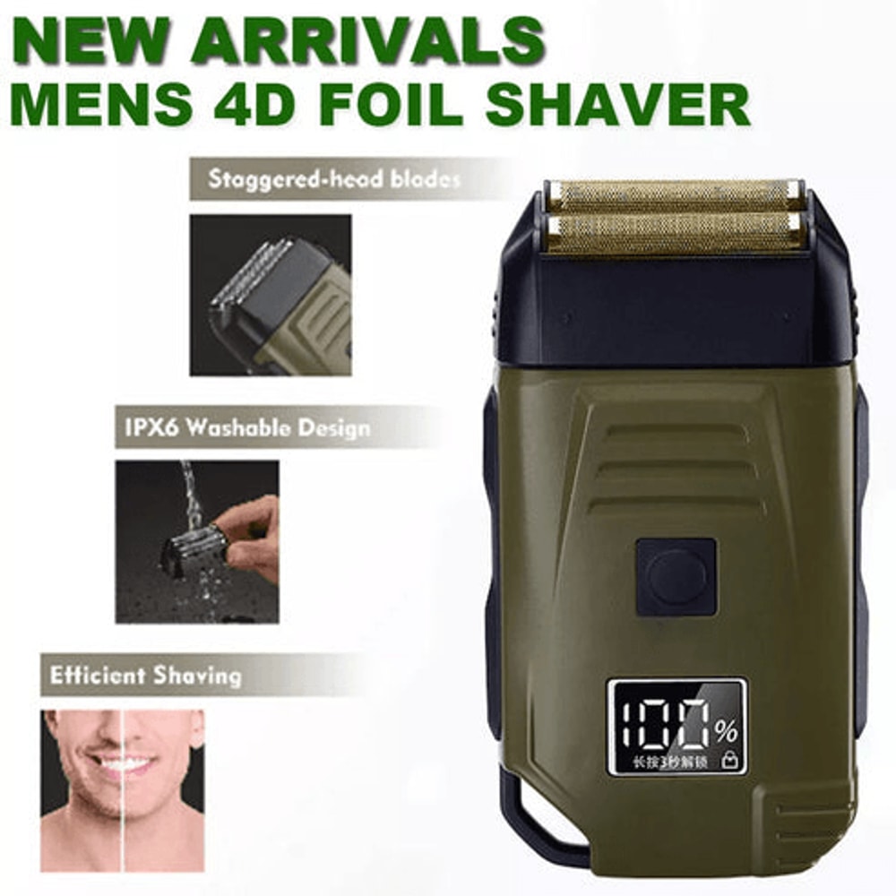 Rechargeable Mens USB Electric Shaver Trimmer Razor Hair Beard Shaving Machine For Precision Shavin 12
