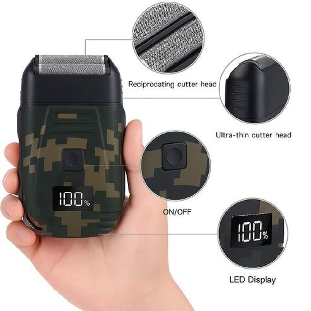 Rechargeable Mens USB Electric Shaver Trimmer Razor Hair Beard Shaving Machine For Precision Shavin 7