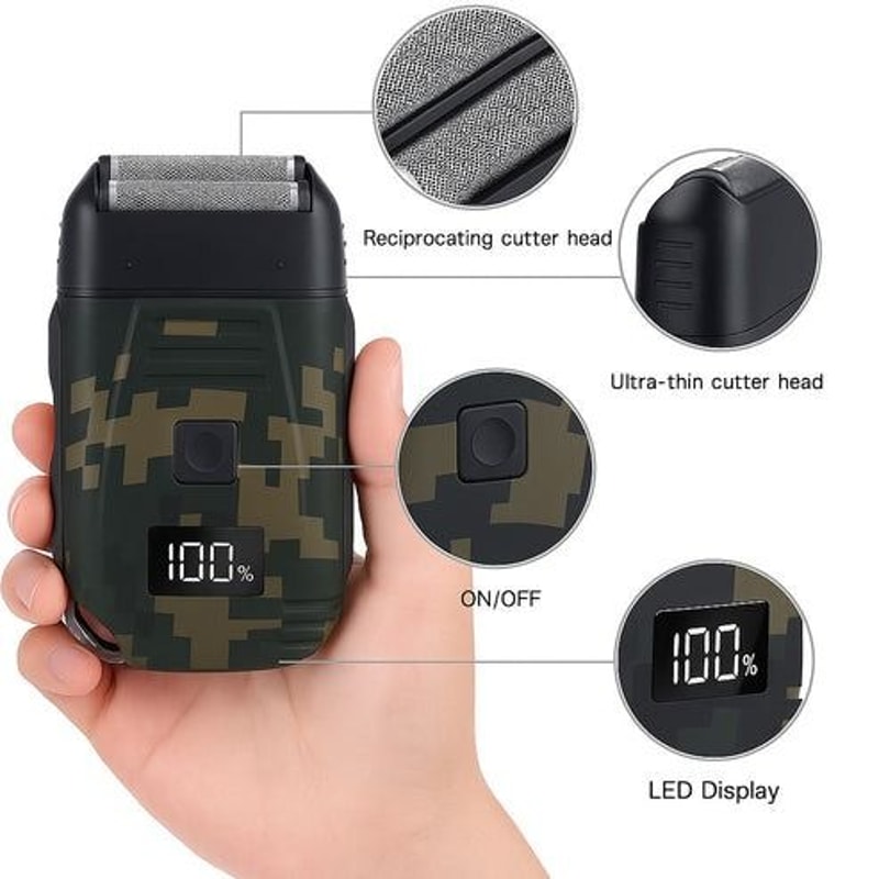 Rechargeable Mens USB Electric Shaver Trimmer Razor Hair Beard Shaving Machine For Precision Shavin 7