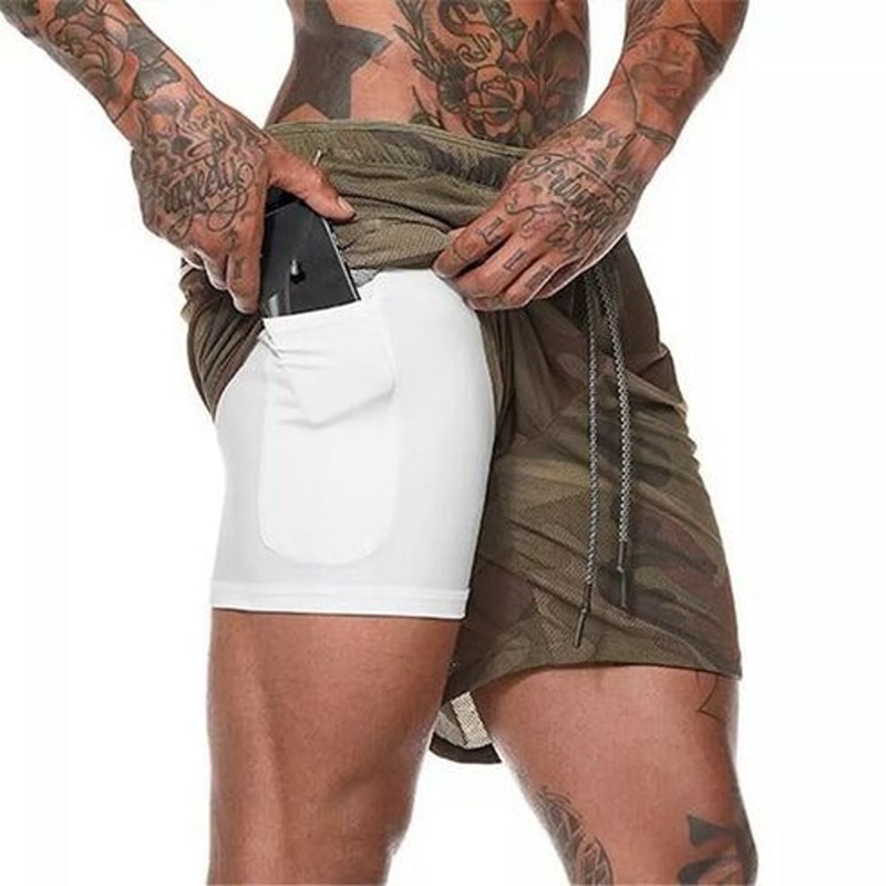 Comfortable Mens Jogging Shorts With Elasticated Waist Gym Workout Shorts Fitness Running Gear 7