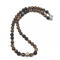 Natural Tiger Eye Lava Bead Necklace For Men Beads Stainless Steel Toggle Closure 2