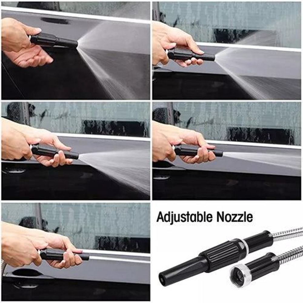 Flexible Stainless Steel Metal Garden Water Hose Lightweight Pipe For Easy Storage 0