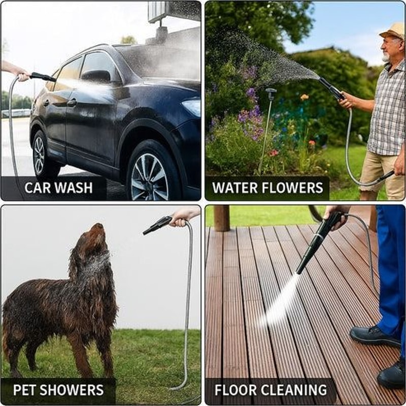 Flexible Stainless Steel Metal Garden Water Hose Lightweight Pipe For Easy Storage 7