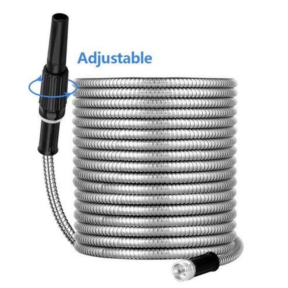 Flexible Stainless Steel Metal Garden Water Hose Lightweight Pipe For Easy Storage 2