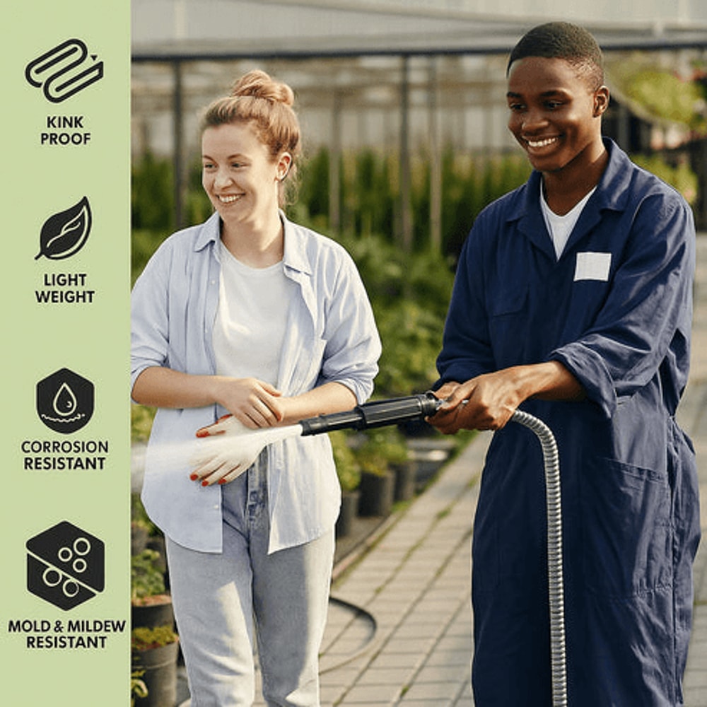 Flexible Stainless Steel Metal Garden Water Hose Lightweight Pipe For Easy Storage 5