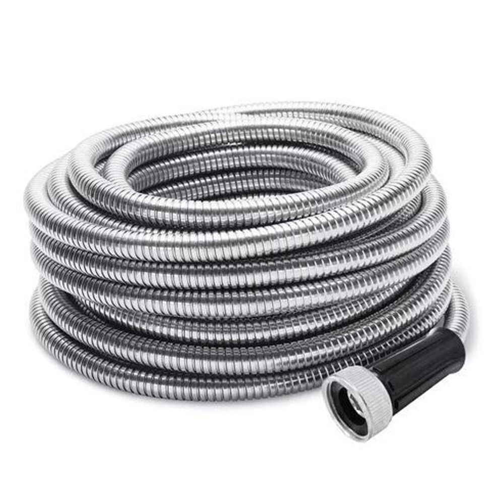 Flexible Stainless Steel Metal Garden Water Hose Lightweight Pipe For Easy Storage 11