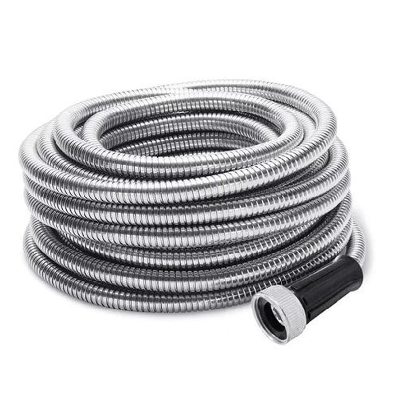 Flexible Stainless Steel Metal Garden Water Hose Lightweight Pipe For Easy Storage 11