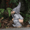 Funny Resin Dwarf Pooping Naughty Gnome Statue Miniature Garden Ornament For Home 8