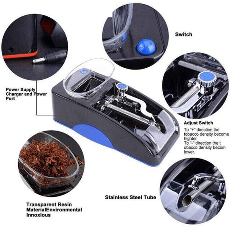 Electric Cigarette Machine Automatic Rolling Roller Tobacco Injector Maker For Quick And Easy Cigar 2