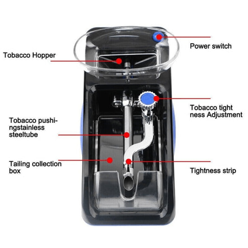 Electric Cigarette Machine Automatic Rolling Roller Tobacco Injector Maker For Quick And Easy Cigar 1