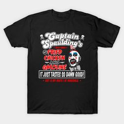 captain spaulding fried chicken and gasoline t - shirt, unisex t-shirt