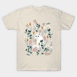 cat in the meadow t - shirt, unisex t-shirt