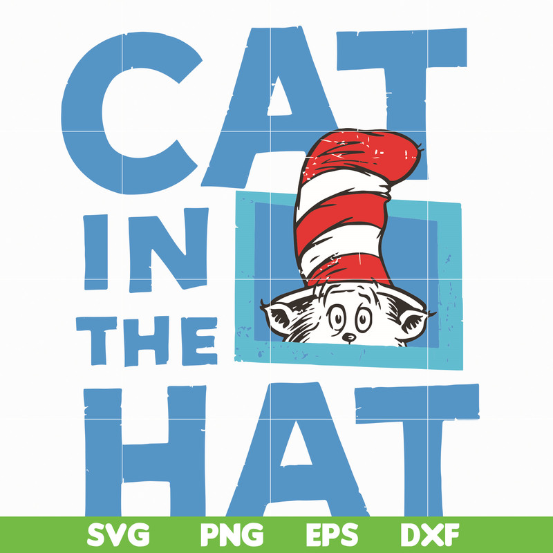 DR05012127-The Cat in the Hat , dr svg, png, dxf, eps file DR05012127.jpg