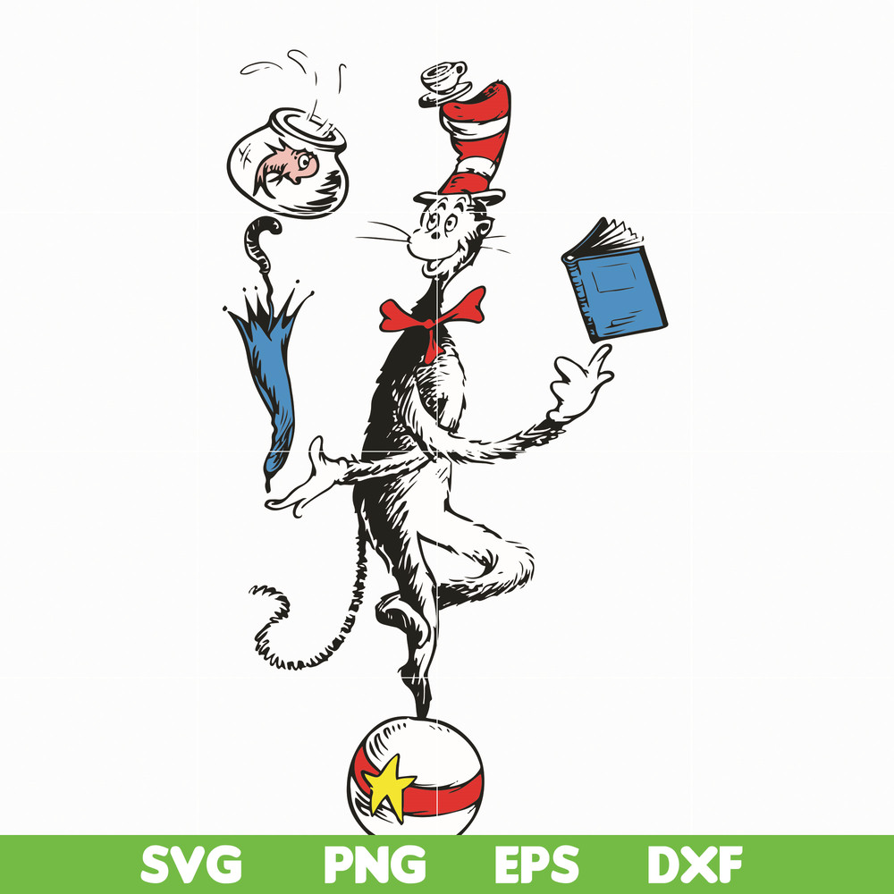 DR05012132-Cat In The Hat You Are The Best Quotes You svg, dr svg, png, dxf, eps file DR05012132.jpg