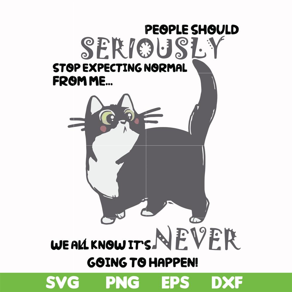 FN000123-People should seriously stop expecting normal from me we all know it's never going to happen svg, png, dxf, eps file FN000123.jpg