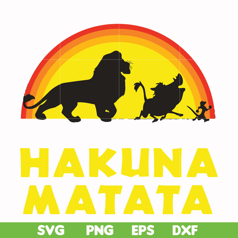 FN000158-Hakuna Matata svg, png, dxf, eps file FN000158.jpg