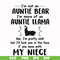 FN000228-I'm not an auntie bear I'm more of an auntie llama but I'll kick you in the face if you mess with my niece svg, png, dxf, eps file FN000228.jpg