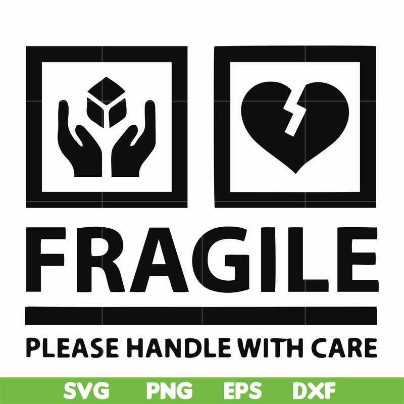 FN000566-Fragile please handle with care svg, png, dxf, eps file FN000566.jpg