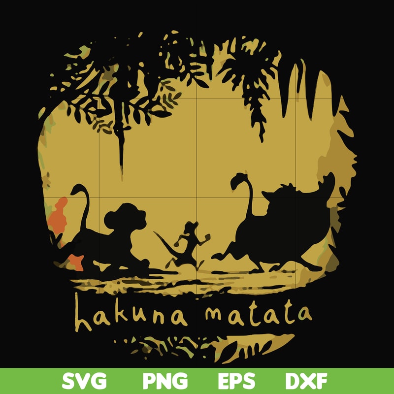 FN000159-Hakuna Matata svg, png, dxf, eps file FN000159.jpg