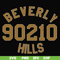 FN000652-Beverly 90210 hills svg, png, dxf, eps file FN000652.jpg