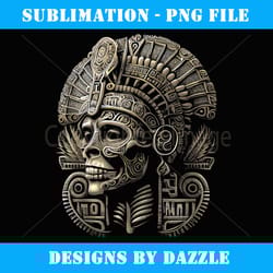 mexican mictlantecuhtli aztec god of death skull - stylish sublimation digital download