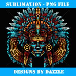 mictlantecuhtli aztec god of death skull - high-resolution png sublimation file