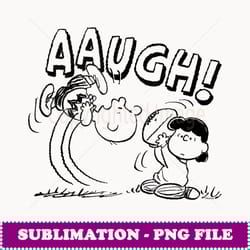 peanuts charlie brown lucy football kick aaugh - unique sublimation png download