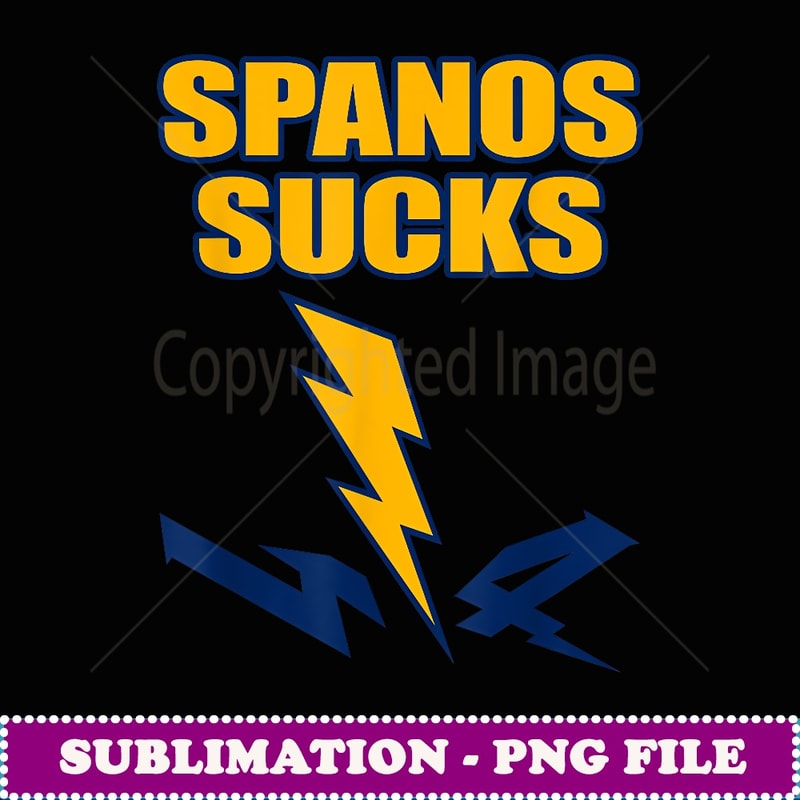 Spanos Sucks San Diego Bolt - Trendy Sublimation Digital Download