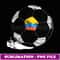Vintage Soccer Colombia Flag Colombian Pride - Exclusive PNG Sublimation Download