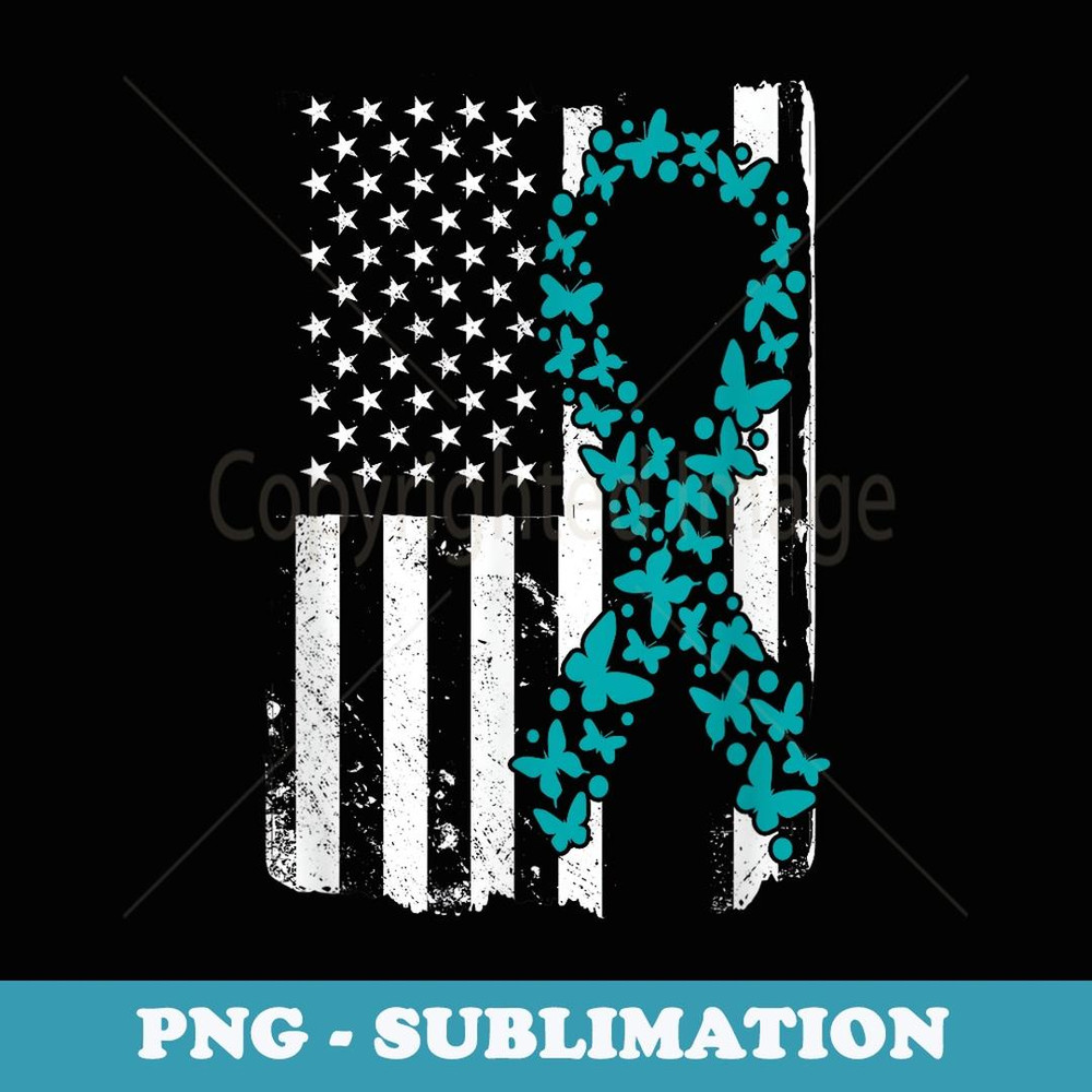 Ovarian Cancer Ribbon Awareness Mother's Day - PNG Sublimation Digital Download