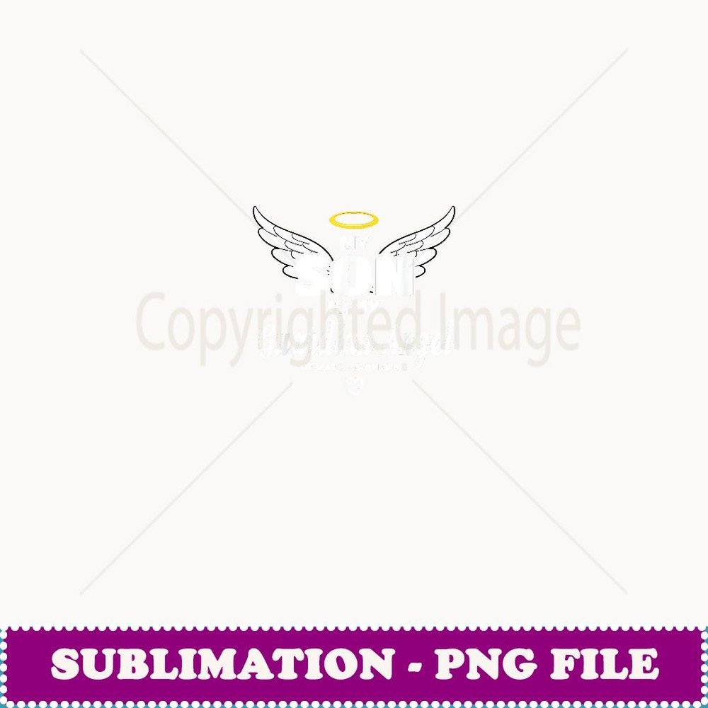 My Son Is My Guardian Angel He Watches Over Me In Memory - Exclusive PNG Sublimation Download